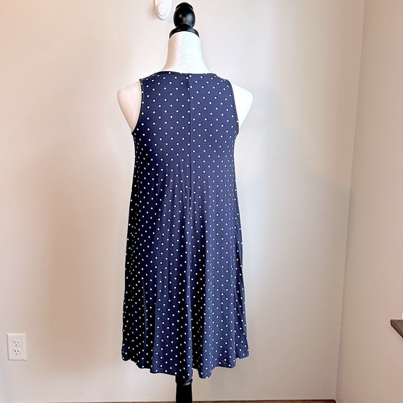Old Navy Blue with White Polka Dots Sleeveless Swing Dress Size XS NWOT - Picture 7 of 10